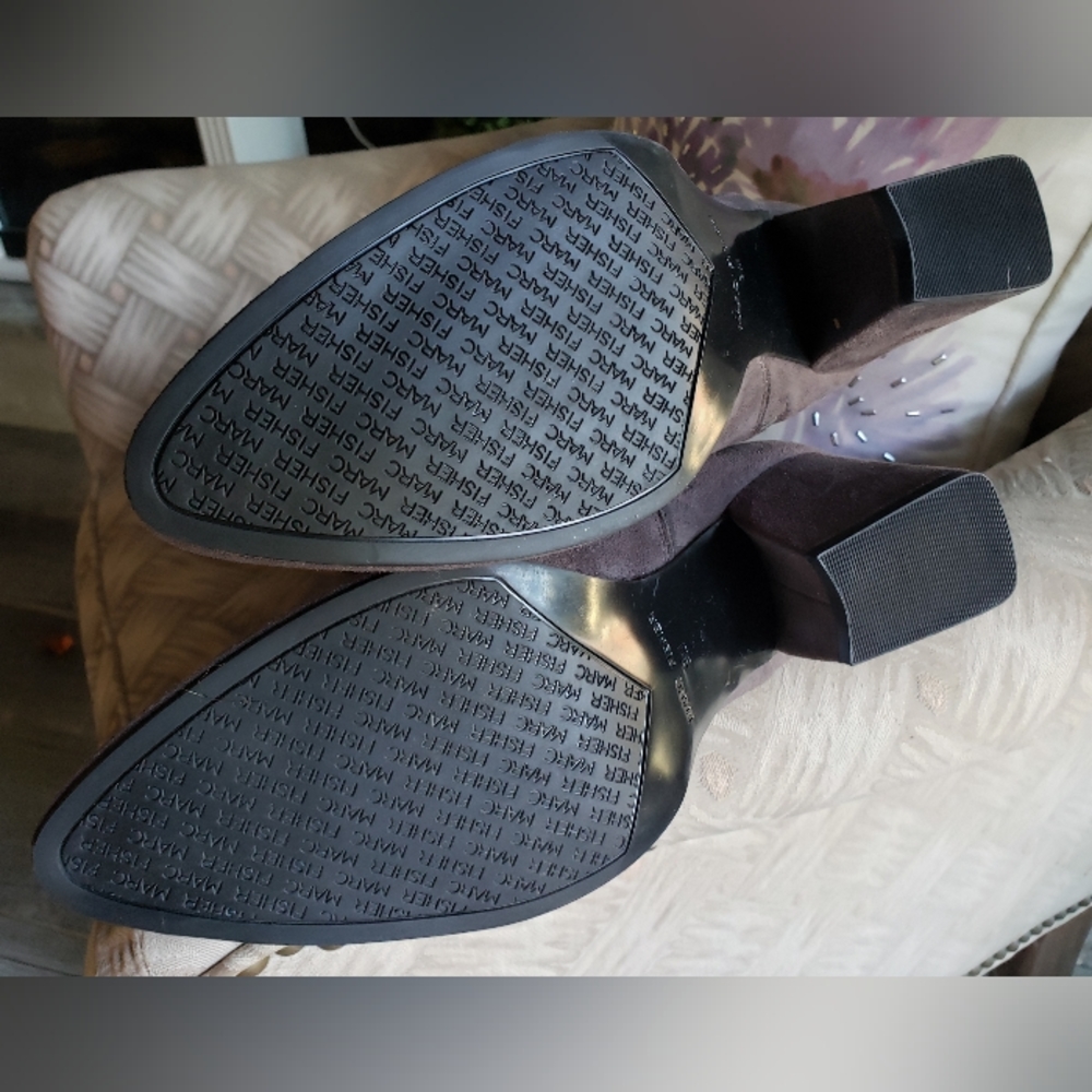 Marc Fisher Gray Heeled Boots - Picture 5 of 11
